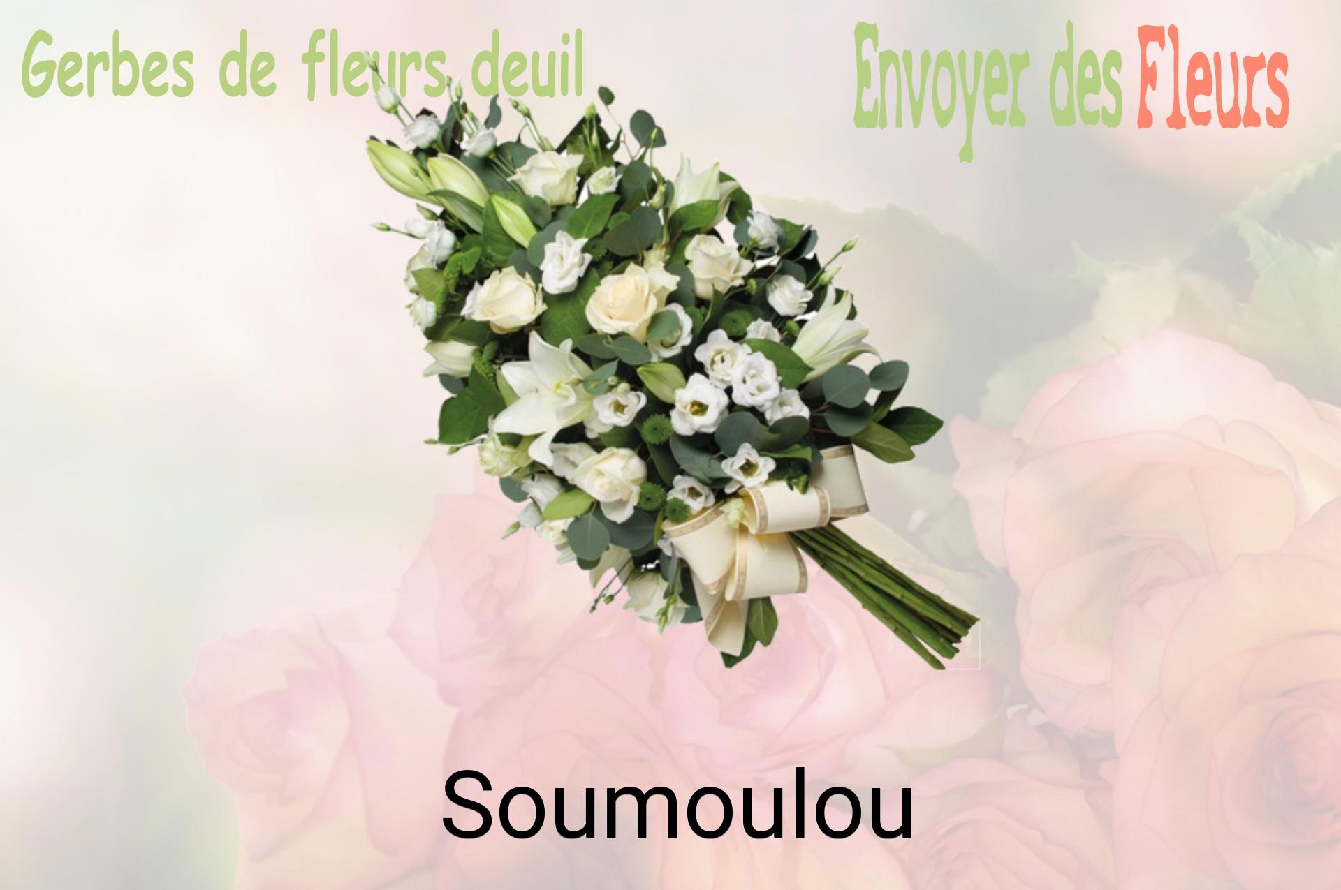 Gerbe de fleurs de deuil livrée à Soumoulou